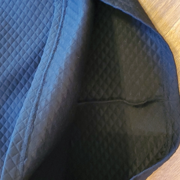 Lila Kass black mock neck shift sneath classic midi dress long sleeves size 6 - Picture 9 of 10